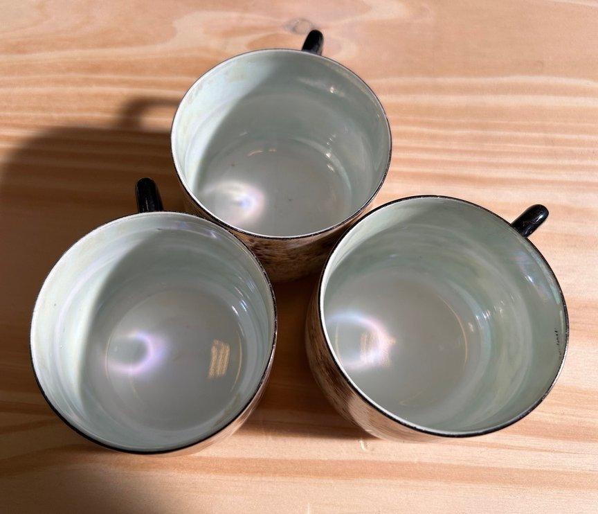 Juego Tazas Café Expreso Art Deco - Porcelana Alemana Vintage (Años 20) - Image 5