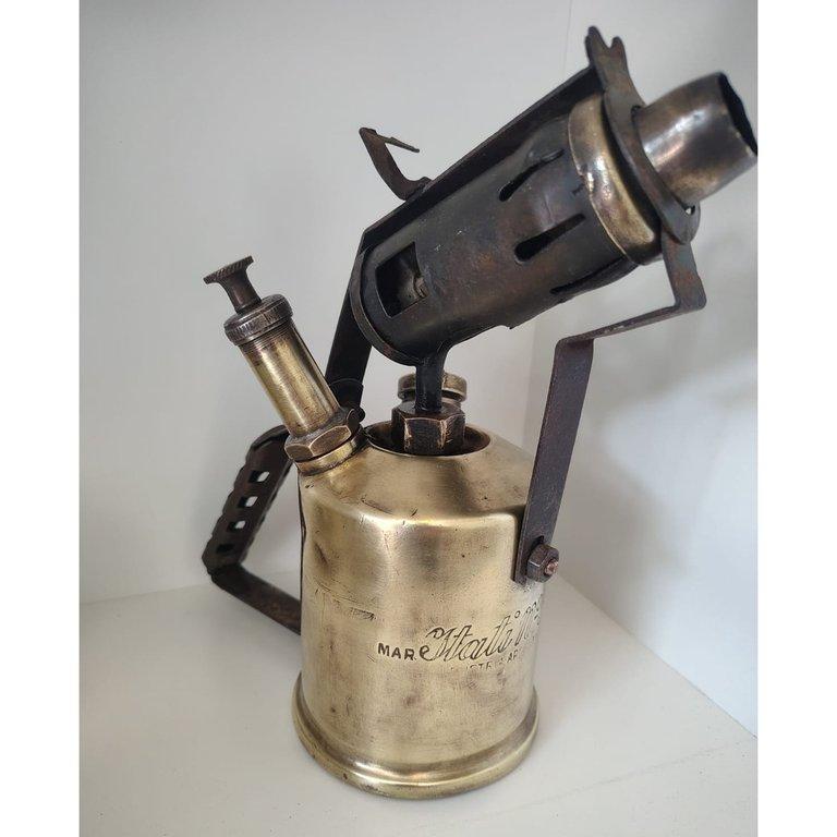 Antiguo Soplete De Bronce Marca Itati Nro 52 Industria Argentina