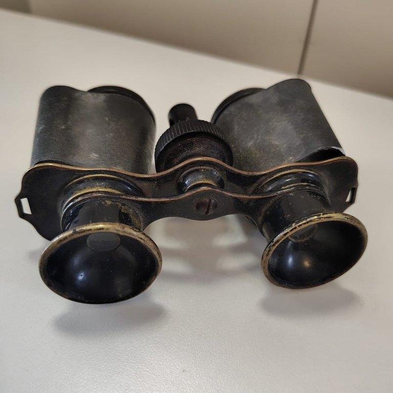 Prismáticos Binoculares De Ópera Antiguos Bronce Y Metal